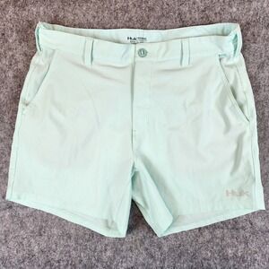 Huk Shorts Men 2XL XXL Blue Performance Fishing Quick Dry Stretch Outdoors Camp
